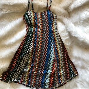 -SOLD- Zig Zag Mini Dress